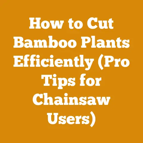 How to Cut Bamboo Plants Efficiently (Pro Tips for Chainsaw Users)