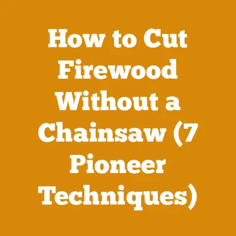 How to Cut Firewood Without a Chainsaw (7 Pioneer Techniques)
