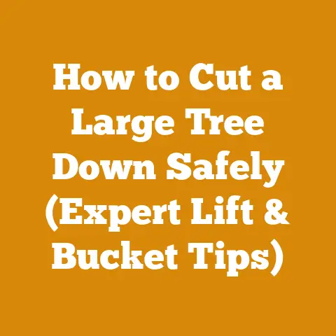 How to Cut a Large Tree Down Safely (Expert Lift & Bucket Tips)