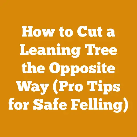 How to Cut a Leaning Tree the Opposite Way (Pro Tips for Safe Felling)