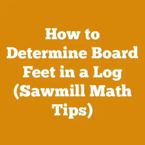 How to Determine Board Feet in a Log (Sawmill Math Tips)