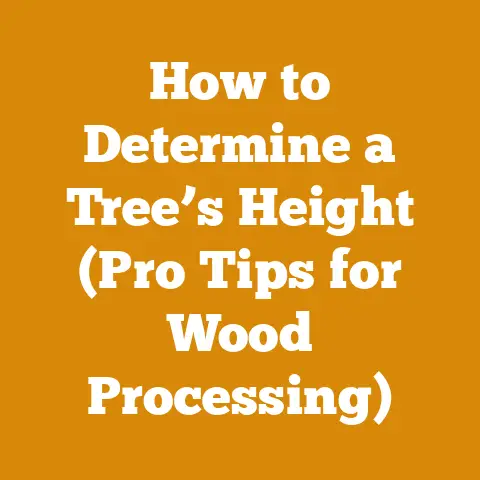 How to Determine a Tree’s Height (Pro Tips for Wood Processing)