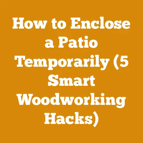 How to Enclose a Patio Temporarily (5 Smart Woodworking Hacks)