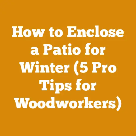 How to Enclose a Patio for Winter (5 Pro Tips for Woodworkers)