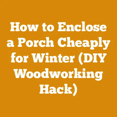 How to Enclose a Porch Cheaply for Winter (DIY Woodworking Hack)