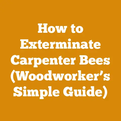 How to Exterminate Carpenter Bees (Woodworker’s Simple Guide)