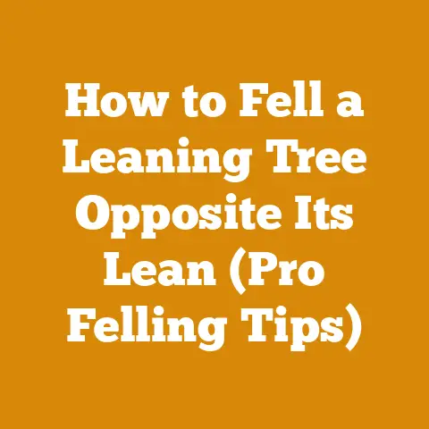 How to Fell a Leaning Tree Opposite Its Lean (Pro Felling Tips)