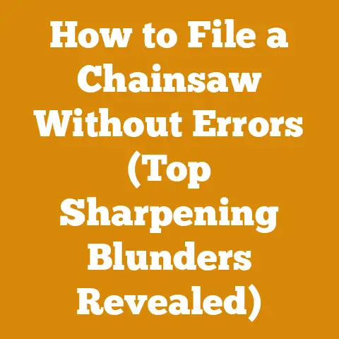 How to File a Chainsaw Without Errors (Top Sharpening Blunders Revealed)