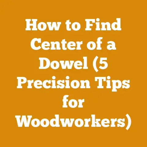 How to Find Center of a Dowel (5 Precision Tips for Woodworkers)