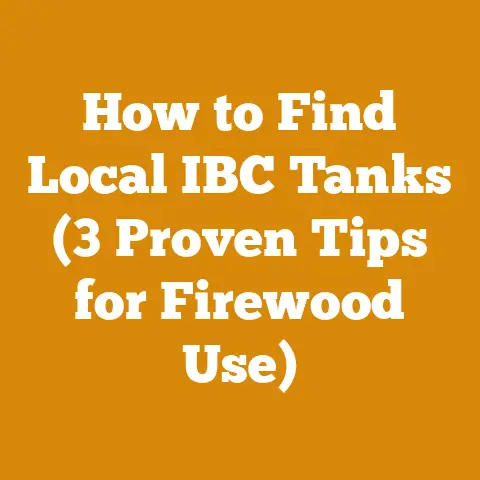 How to Find Local IBC Tanks (3 Proven Tips for Firewood Use)