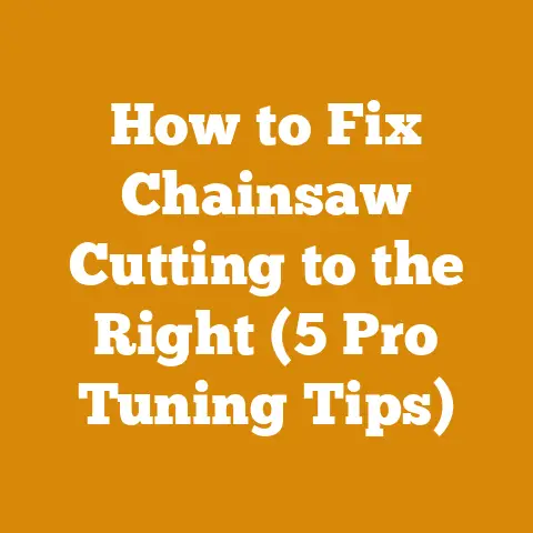 How to Fix Chainsaw Cutting to the Right (5 Pro Tuning Tips)