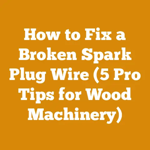 How to Fix a Broken Spark Plug Wire (5 Pro Tips for Wood Machinery)