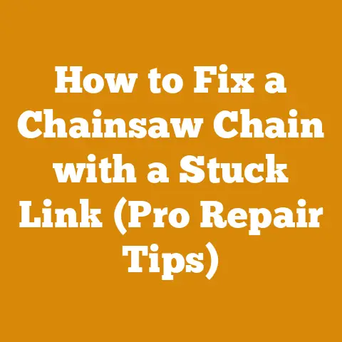 How to Fix a Chainsaw Chain with a Stuck Link (Pro Repair Tips)