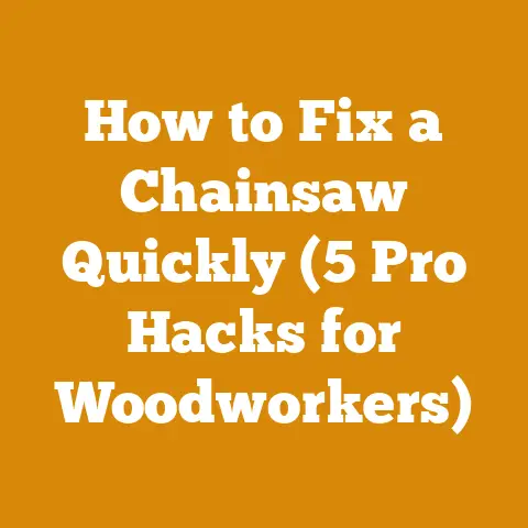 How to Fix a Chainsaw Quickly (5 Pro Hacks for Woodworkers)