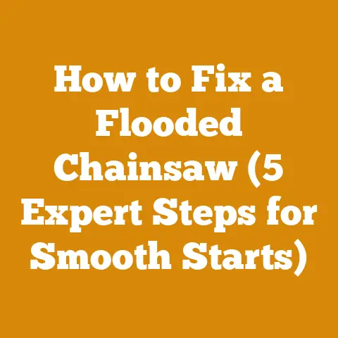 How to Fix a Flooded Chainsaw (5 Expert Steps for Smooth Starts)