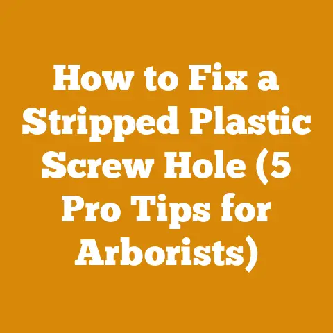How to Fix a Stripped Plastic Screw Hole (5 Pro Tips for Arborists)