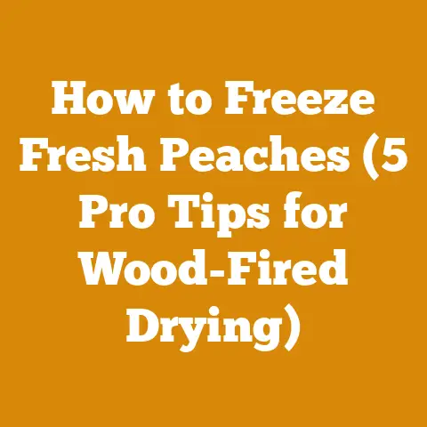 How to Freeze Fresh Peaches (5 Pro Tips for Wood-Fired Drying)