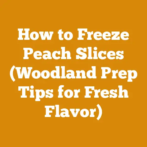 How to Freeze Peach Slices (Woodland Prep Tips for Fresh Flavor)