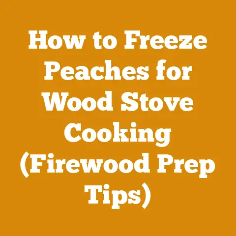 How to Freeze Peaches for Wood Stove Cooking (Firewood Prep Tips)