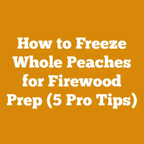 How to Freeze Whole Peaches for Firewood Prep (5 Pro Tips)