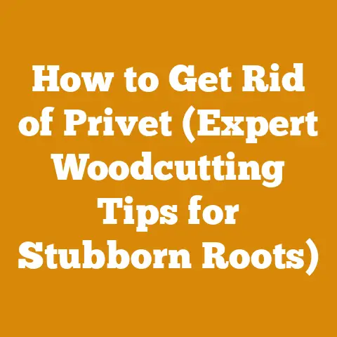 How to Get Rid of Privet (Expert Woodcutting Tips for Stubborn Roots)