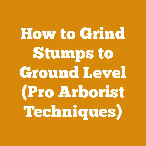 How to Grind Stumps to Ground Level (Pro Arborist Techniques)