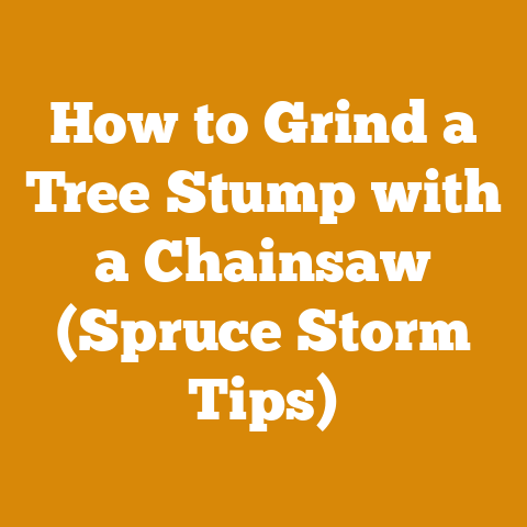 How to Grind a Tree Stump with a Chainsaw (Spruce Storm Tips)