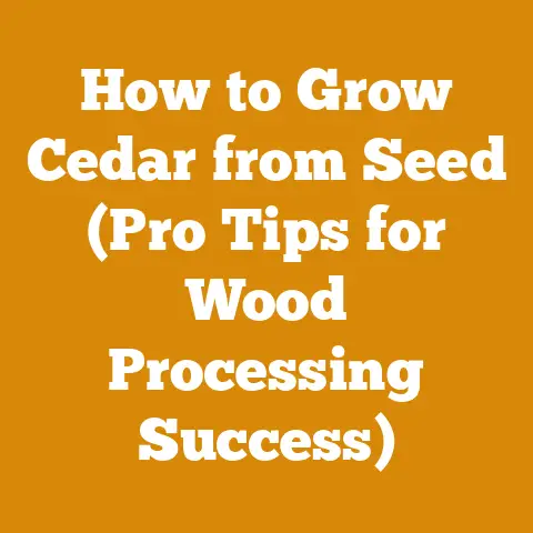 How to Grow Cedar from Seed (Pro Tips for Wood Processing Success)