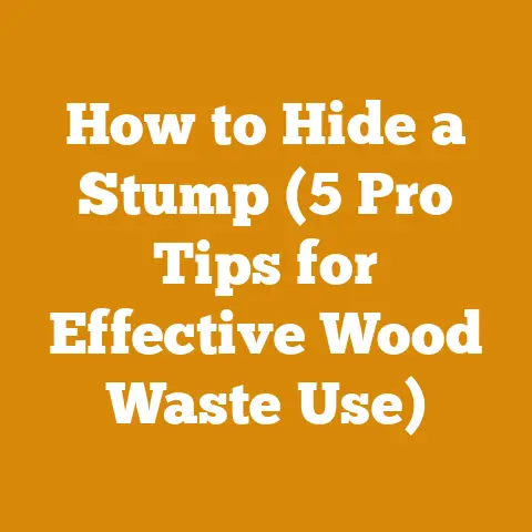 How to Hide a Stump (5 Pro Tips for Effective Wood Waste Use)