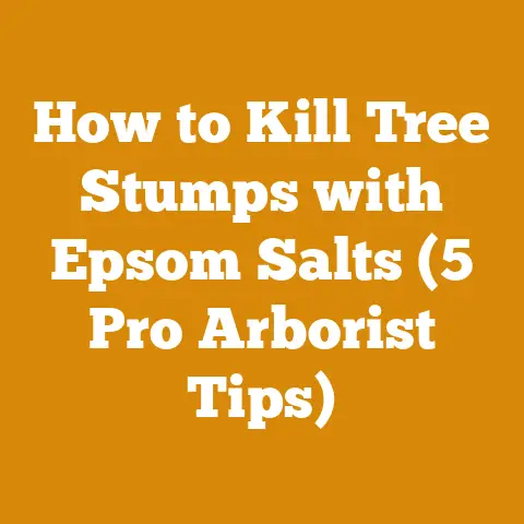 How to Kill Tree Stumps with Epsom Salts (5 Pro Arborist Tips)
