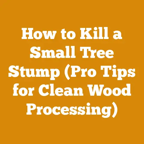 How to Kill a Small Tree Stump (Pro Tips for Clean Wood Processing)