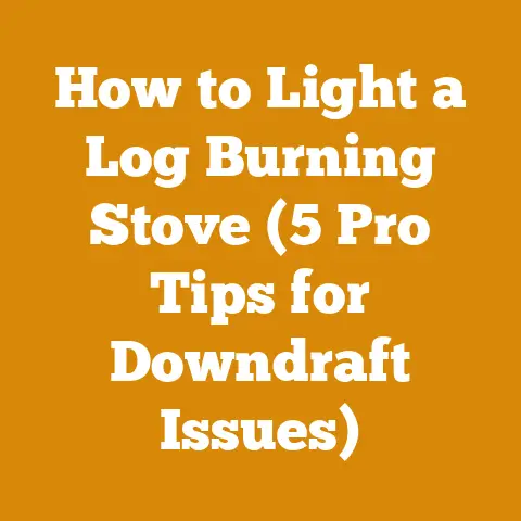 How to Light a Log Burning Stove (5 Pro Tips for Downdraft Issues)