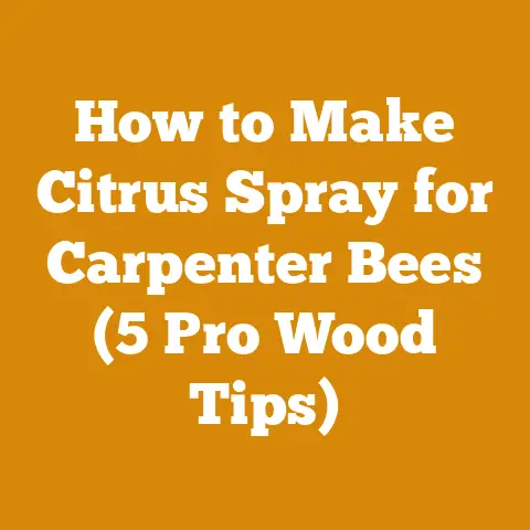 How to Make Citrus Spray for Carpenter Bees (5 Pro Wood Tips)