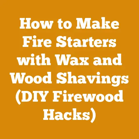 How to Make Fire Starters with Wax and Wood Shavings (DIY Firewood Hacks)