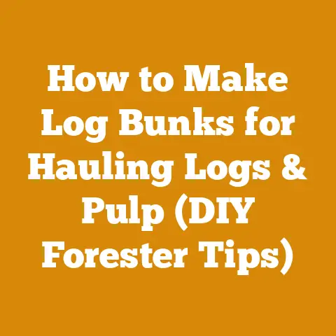 How to Make Log Bunks for Hauling Logs & Pulp (DIY Forester Tips)