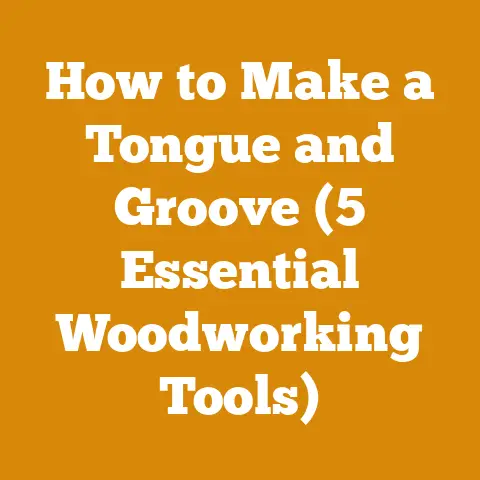 How to Make a Tongue and Groove (5 Essential Woodworking Tools)