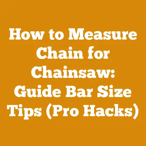 How to Measure Chain for Chainsaw: Guide Bar Size Tips (Pro Hacks)
