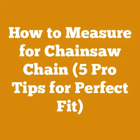 How to Measure for Chainsaw Chain (5 Pro Tips for Perfect Fit)