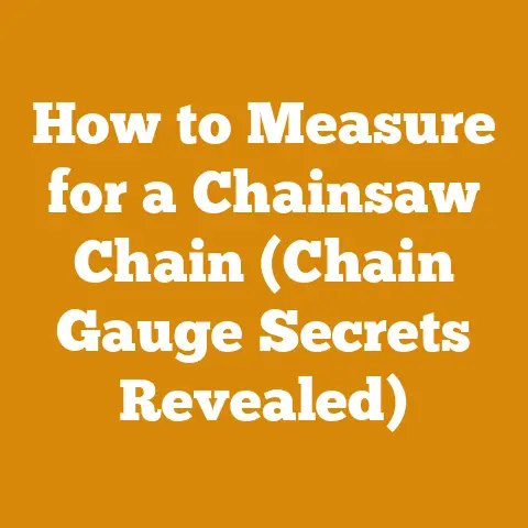 How to Measure for a Chainsaw Chain (Chain Gauge Secrets Revealed)