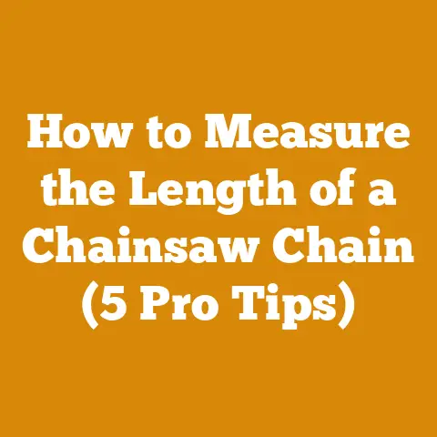 How to Measure the Length of a Chainsaw Chain (5 Pro Tips)