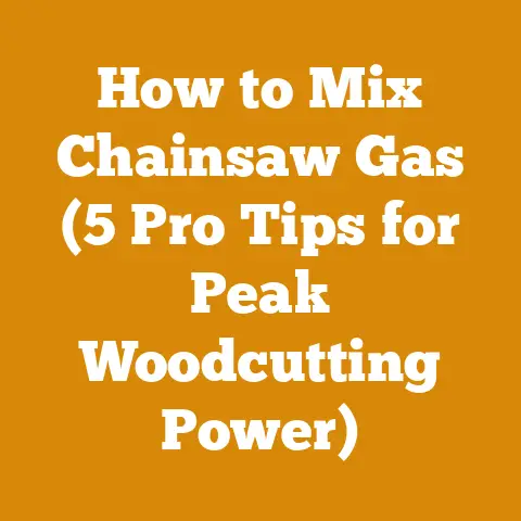 How to Mix Chainsaw Gas (5 Pro Tips for Peak Woodcutting Power)