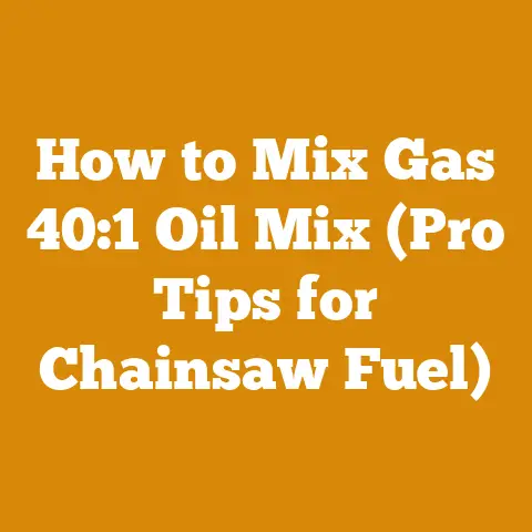 How to Mix Gas 40:1 Oil Mix (Pro Tips for Chainsaw Fuel)