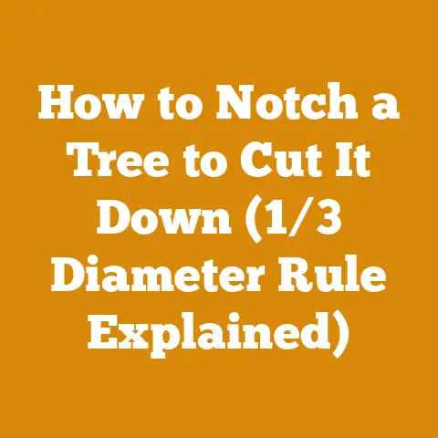How to Notch a Tree to Cut It Down (1/3 Diameter Rule Explained)