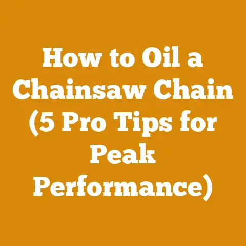 How to Oil a Chainsaw Chain (5 Pro Tips for Peak Performance)