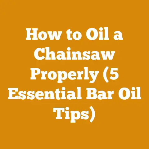 How to Oil a Chainsaw Properly (5 Essential Bar Oil Tips)