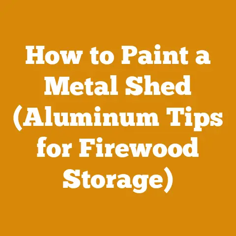 How to Paint a Metal Shed (Aluminum Tips for Firewood Storage)