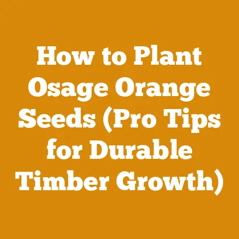 How to Plant Osage Orange Seeds (Pro Tips for Durable Timber Growth)