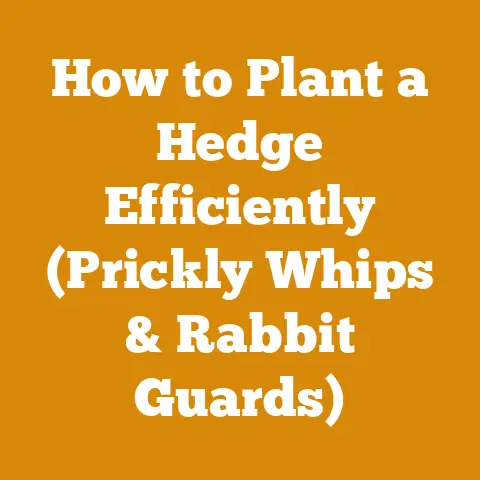 How to Plant a Hedge Efficiently (Prickly Whips & Rabbit Guards)