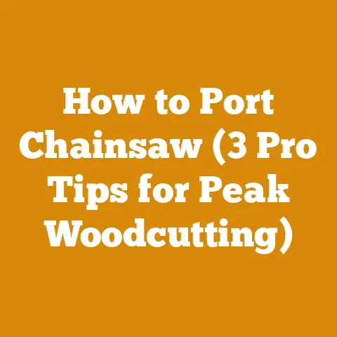 How to Port Chainsaw (3 Pro Tips for Peak Woodcutting)
