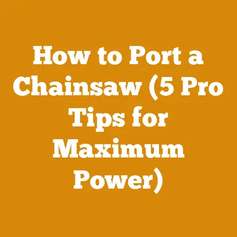 How to Port a Chainsaw (5 Pro Tips for Maximum Power)